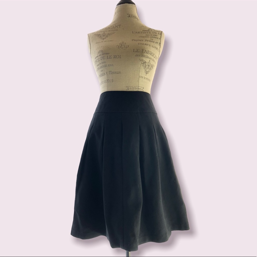 Banana Republic Black Pleated Pocket Skirt